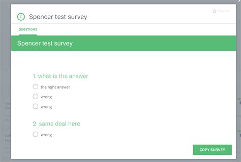 how to copy a survey.